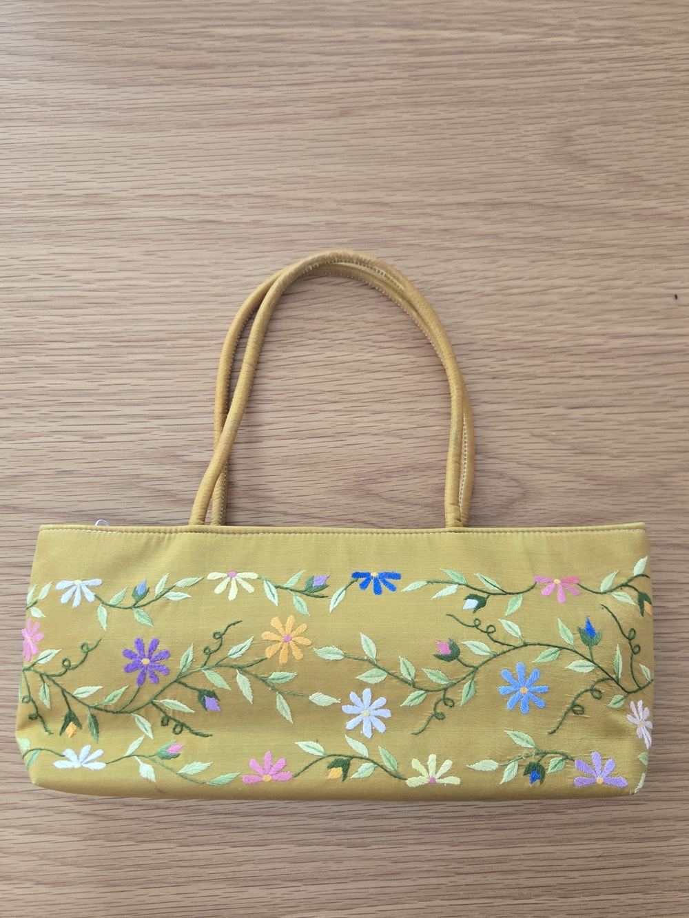 Embroidered Floral Shoulder Bag Y2K Style